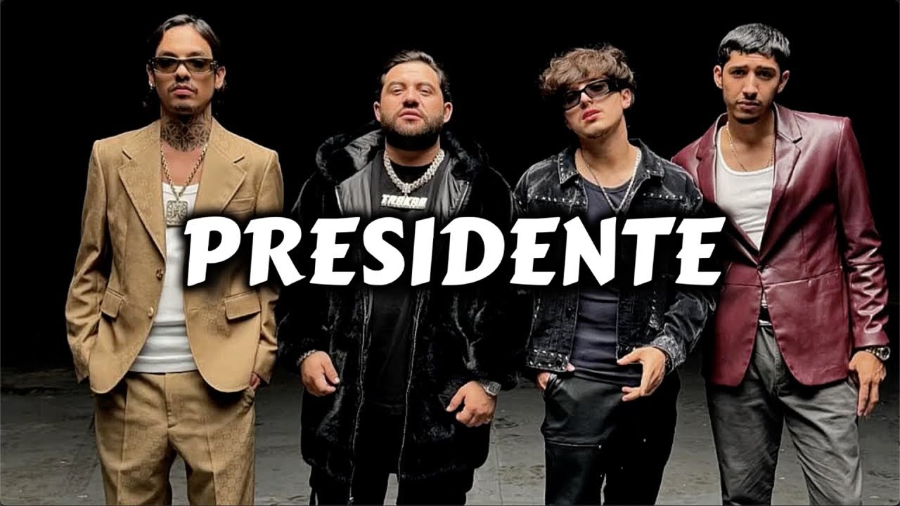 Natanael Cano, Luis R Conriquez, Gabito Ballesteros, Neton Vega - Presidente (Corridos 2025)