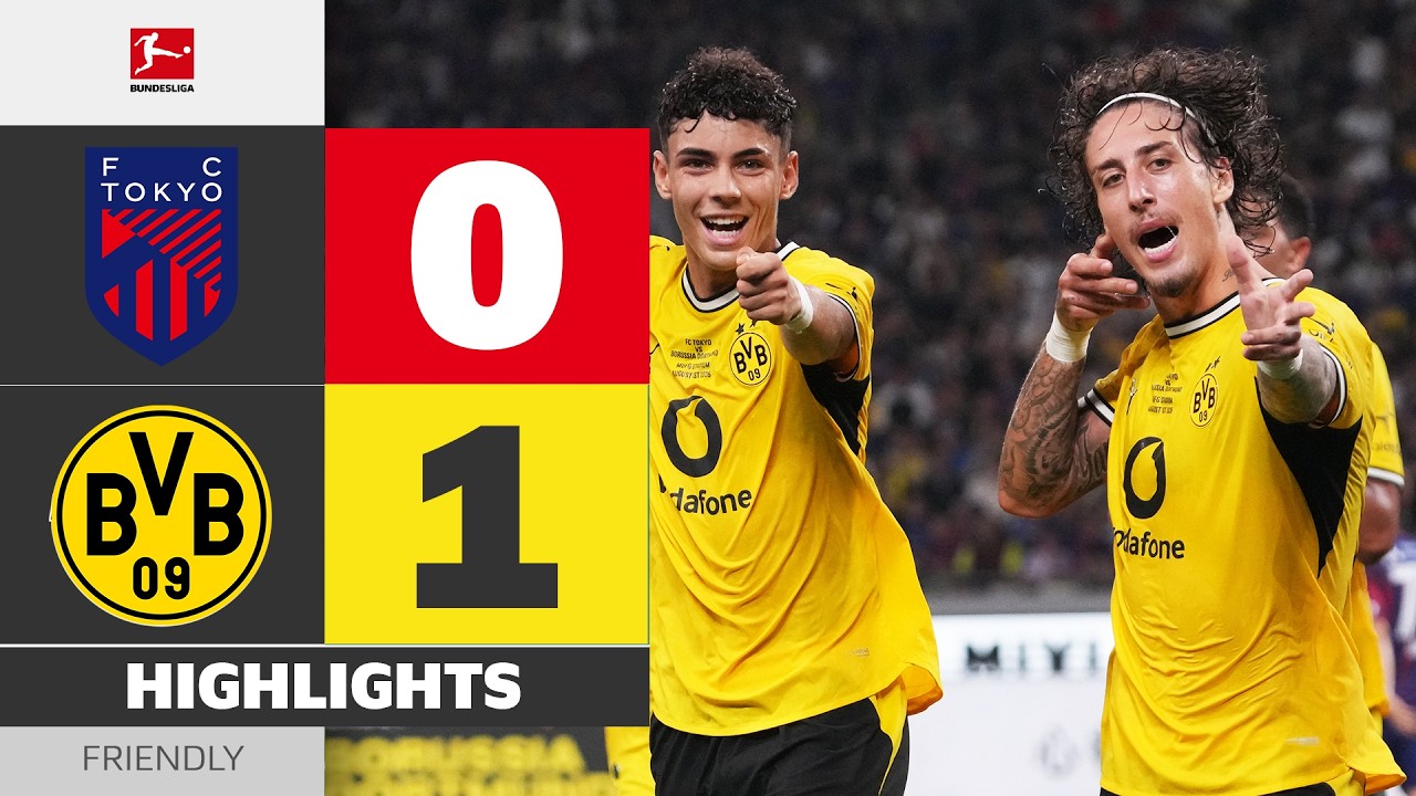 Silva Seals Victory In The Rain! | FC Tokyo - Borussia Dortmund | Highlights | Friendly