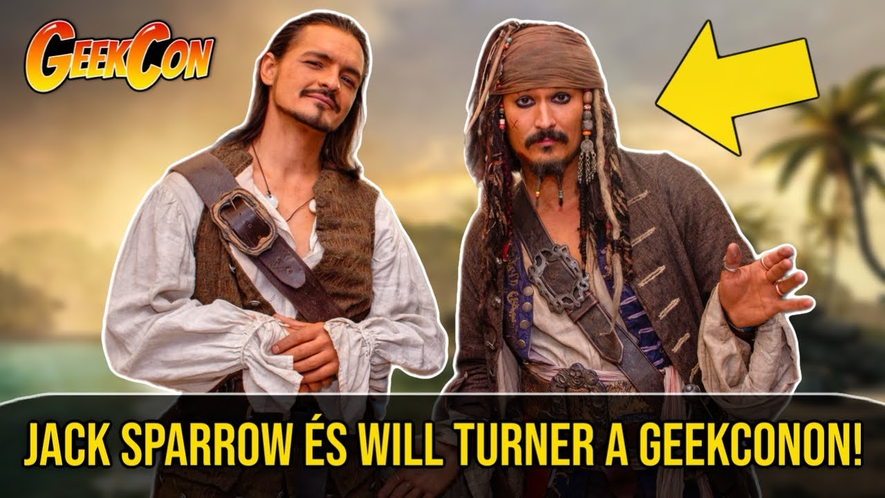 Jack Sparrow és Will Turner a 2024-es GeekConon | Slemmer Ádám | Lázár László
