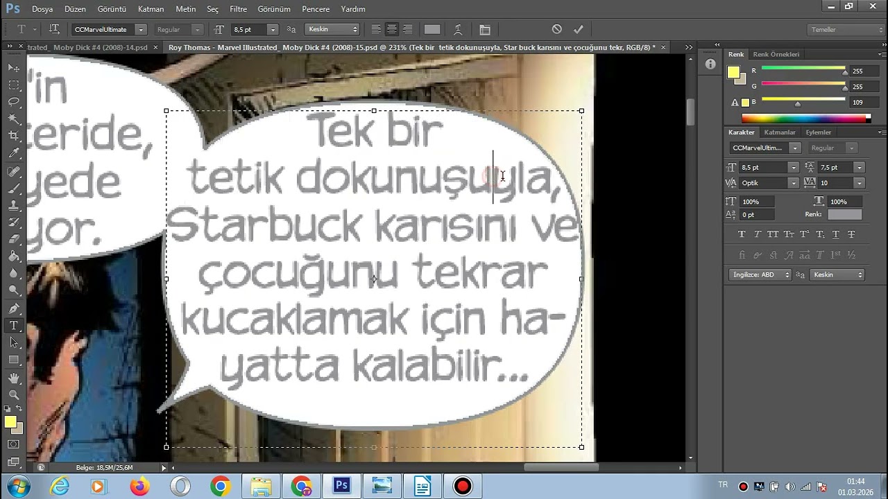 YAZIYI BALONA SIĞDIRMA