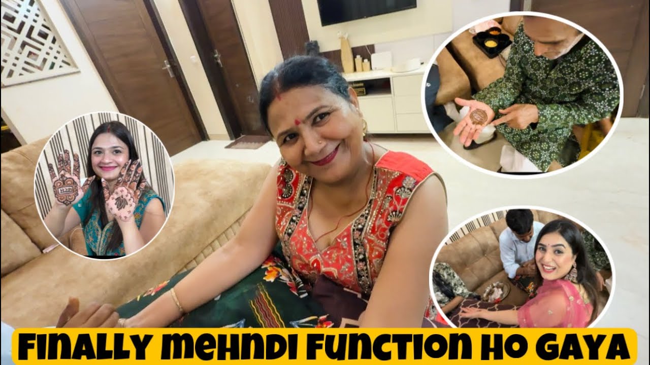 Finally mehndi Function Hogya 😍 & big surprise🥰