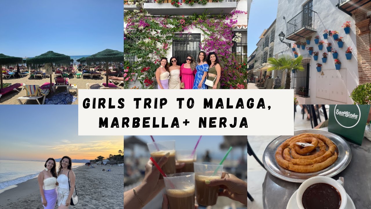 Girls trip | Birthday in Marbella, beach day in Nerja, shopping in Malaga | Vlog 44