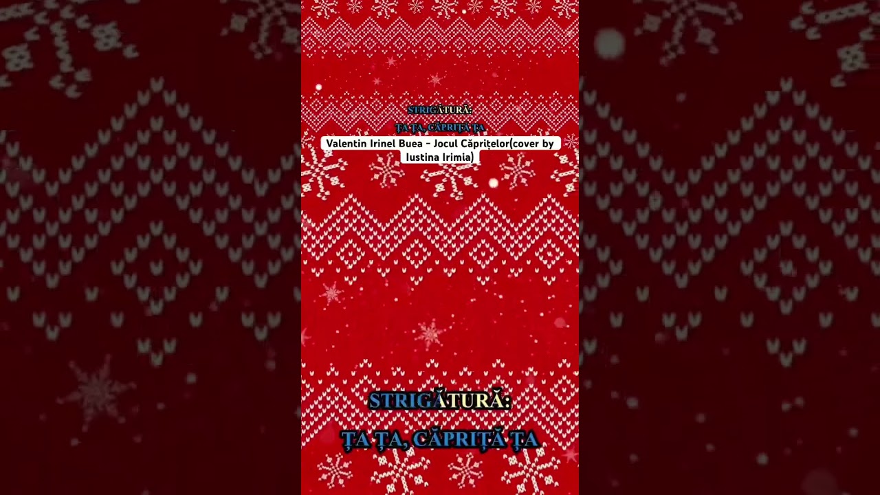 Valentin Irinel Buea - Jocul Căprițelor(cover by Iustina Irimia) 
