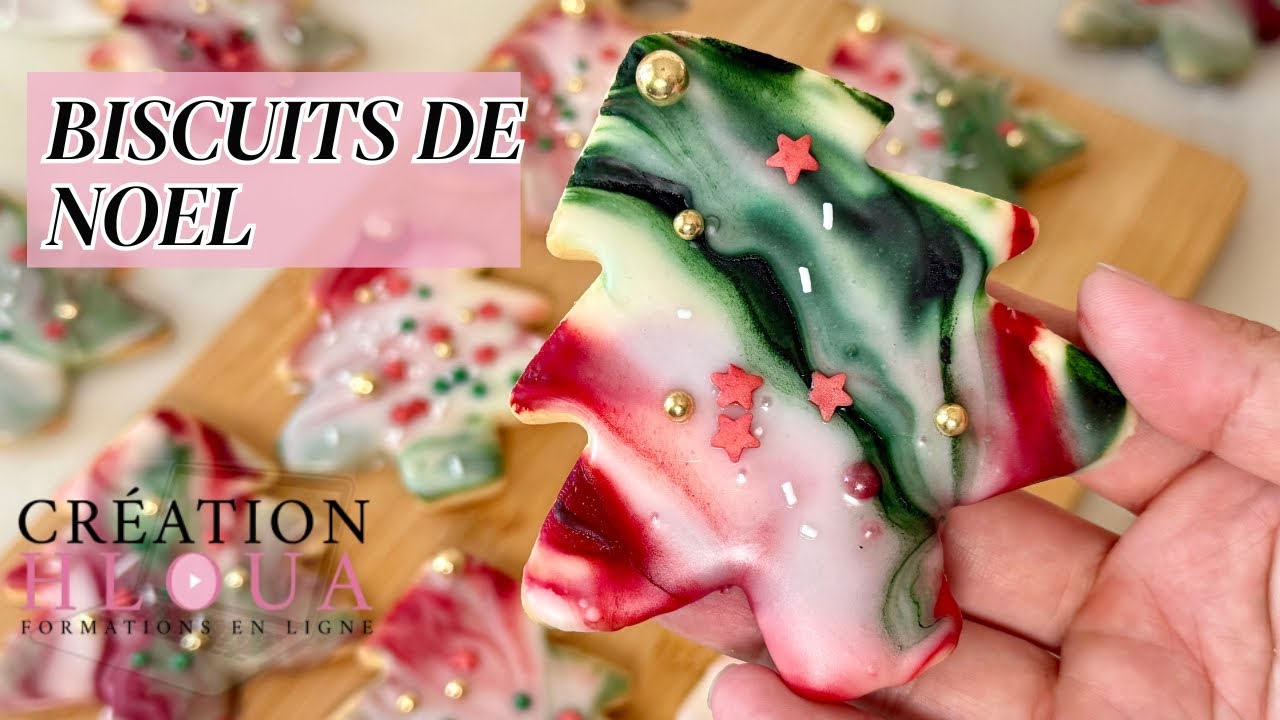 BISCUITS SAPINS DE NOËL ULTRA FACILES 🎄 | GLAÇAGE RAPIDE SANS ŒUF | RECETTE EXPRESS DE FÊTES