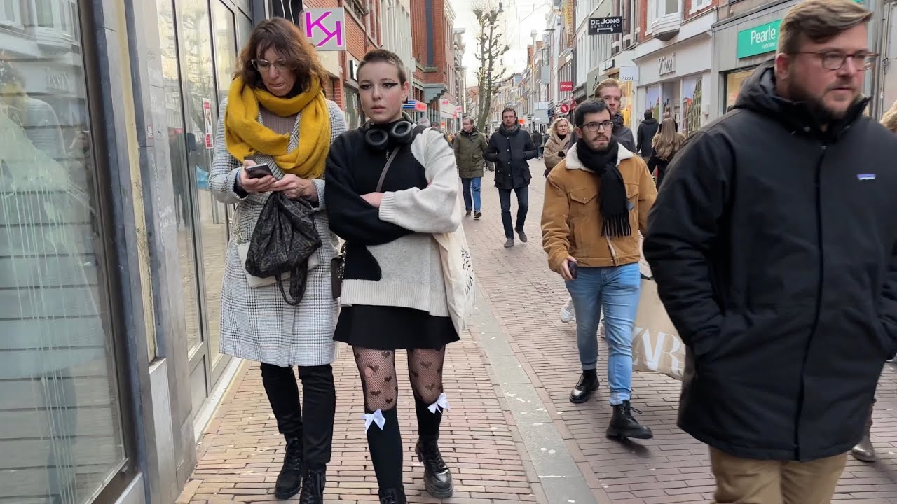 【4k】Haarlem at Saturday Noon- Botanic Streets - 🇳🇱 Street Markt – Walking Tour
