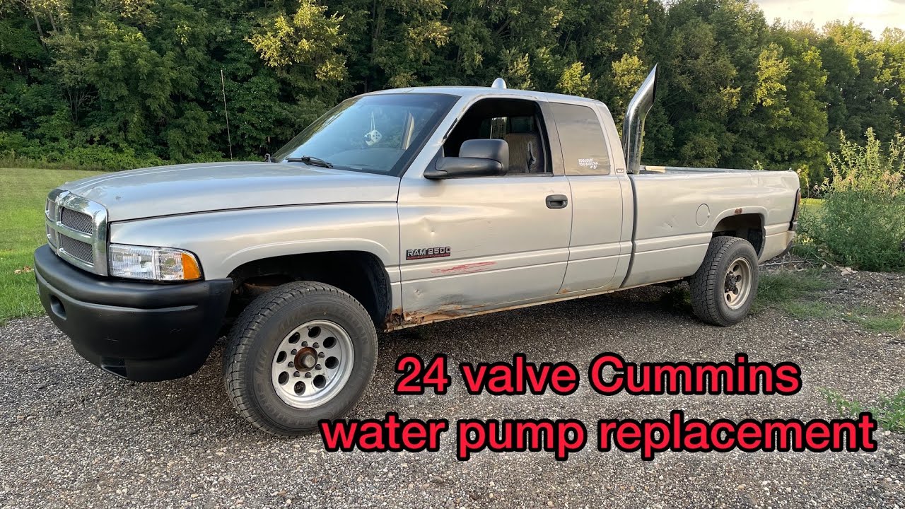 24 Valve Cummins water pump replacement
