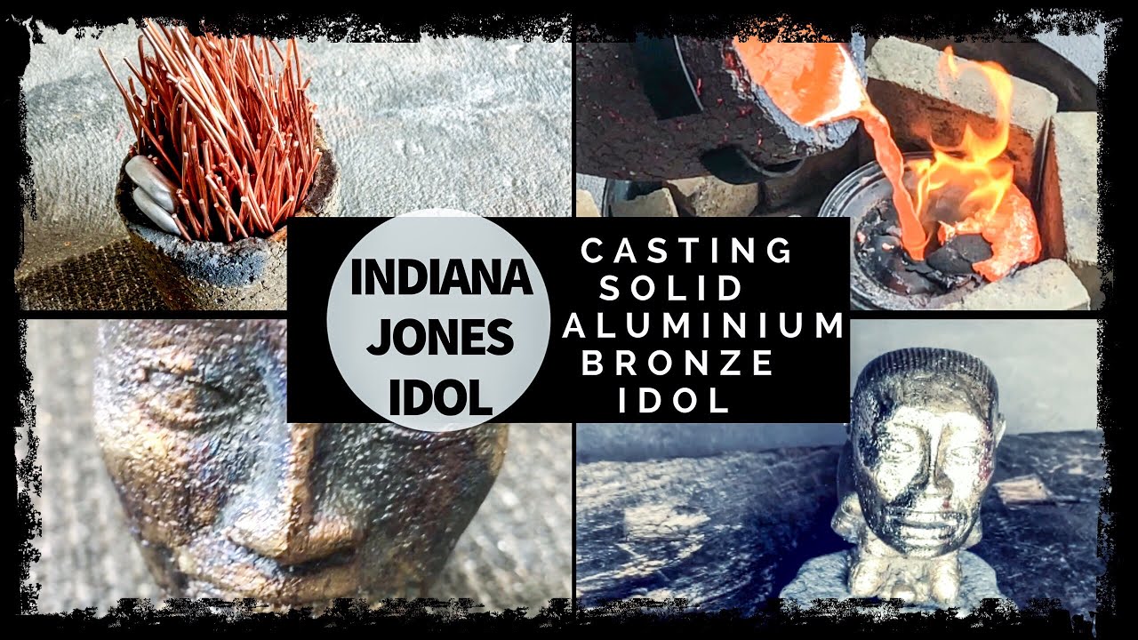 LOST WAX Indiana Jones Idol Casting in Solid Bronze TRASH TO TREASURE - ALUMINIUM BRONZE CASTING