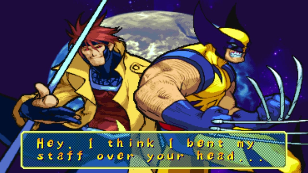 Marvel VS Capcom 1 — Росомаха/Гамбит — прохождение на уровне сложности «Эксперт»