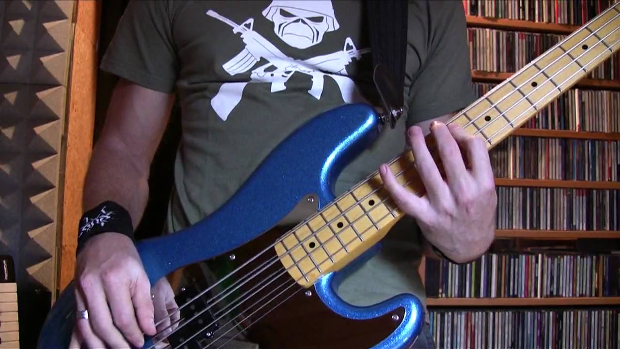IRON MAIDEN Phantom Of The Opera Bass Cover How to play Iron Maiden on Bass Steve Harris Signature