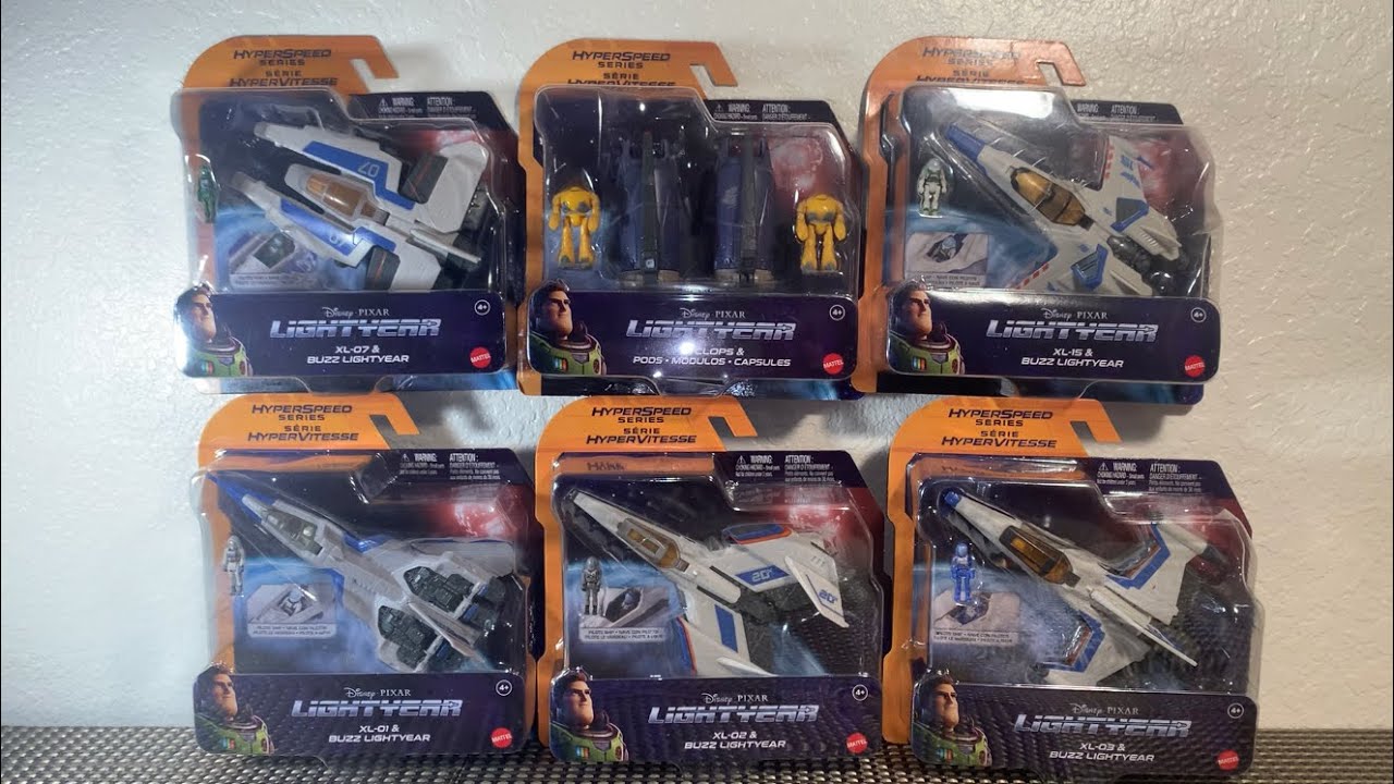 Lightyear 2022 HyperSpeed Series XL-01 XL-02 XL-03 XL-07 XL-15 Zyclops & Pods Mattel Disney Pixar