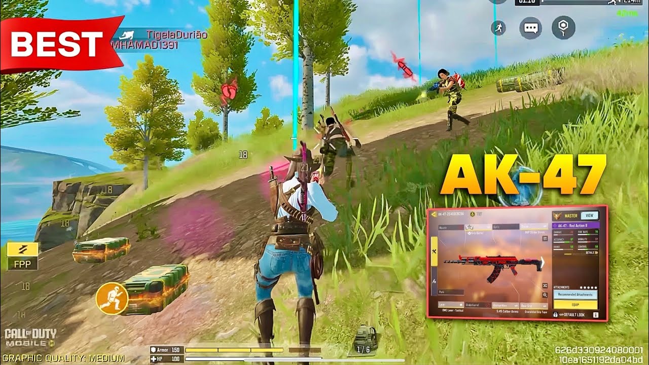 DOMINATING WITH POWERFUL AK-47 5.45 CALIBER AMMO 🔥 IN COD MOBILE | BEST AK-47 LOADOUT CODM