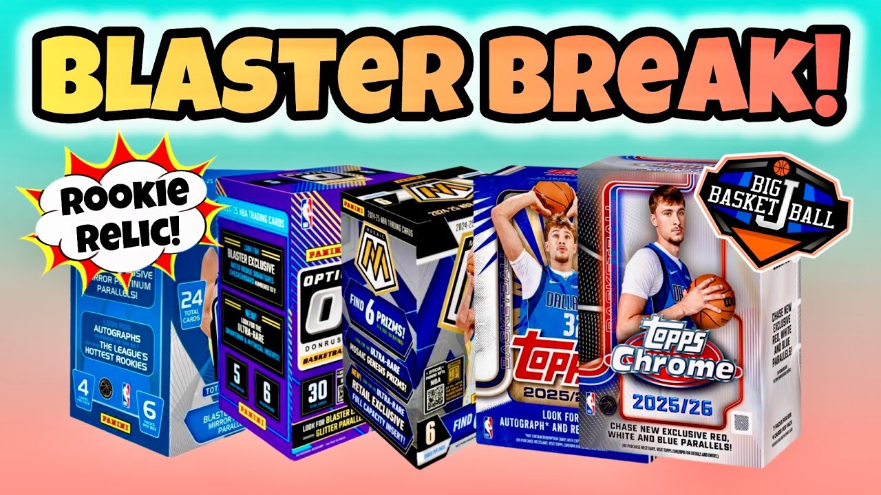 *BLASTER BREAK!* 2024 Panini & 2025 Topps & Topps Chrome Boxes! 🔥 Rookie Jersey & Lots Of #’d Cards!