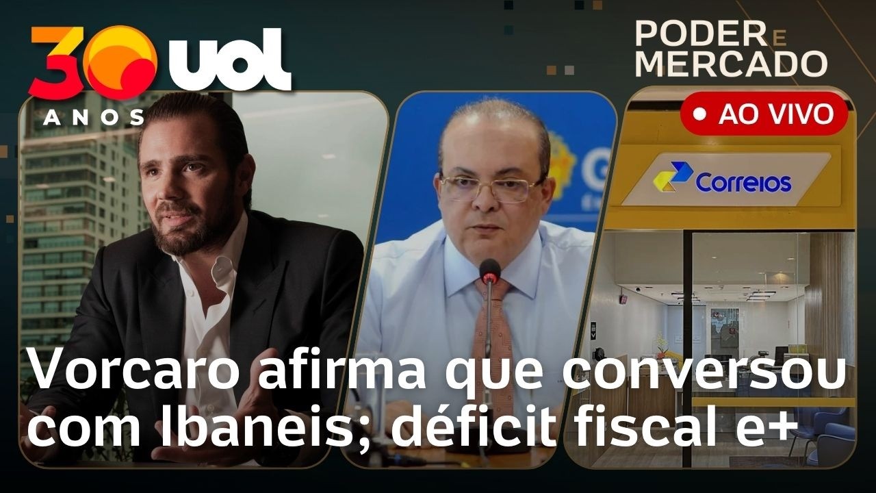 Vorcaro diz que falou com Ibaneis sobre venda do Master; governo avalia Correios; déficit fiscal e+