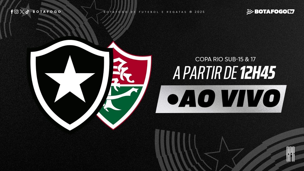 AO VIVO COM IMAGENS | Botafogo x Fluminense | Copa Rio Sub-15 e Sub-17
