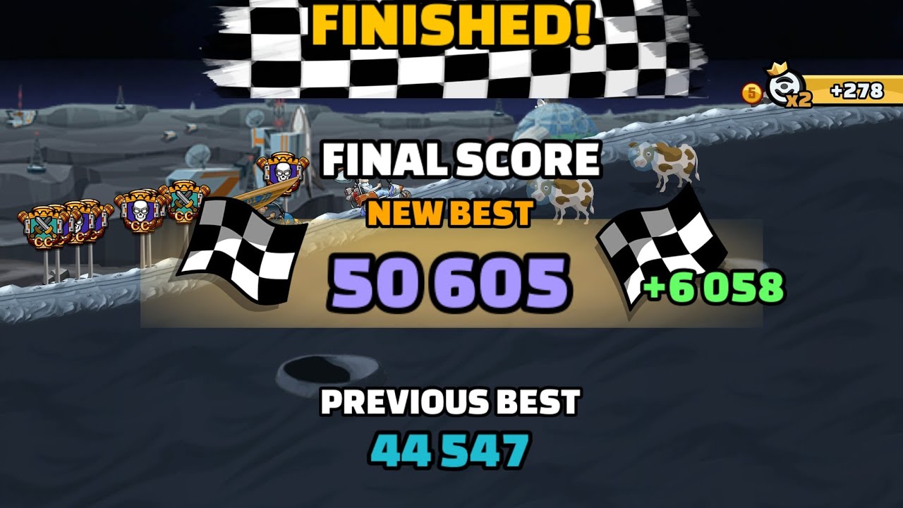 NO MASTERY 50605 (51740) in SKY FLY RACING hcr2 Hill Climb Racing 2 Team Event