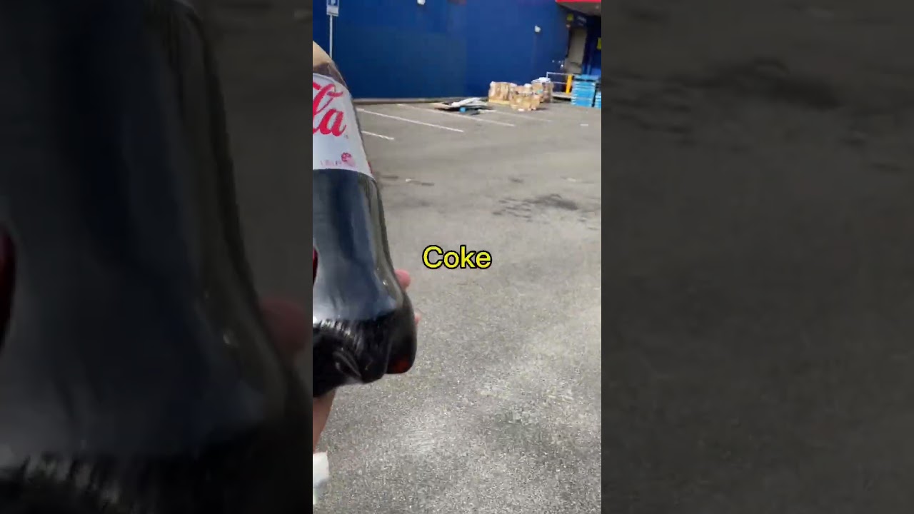 Watch The Coke Bottle Fly! #shorts