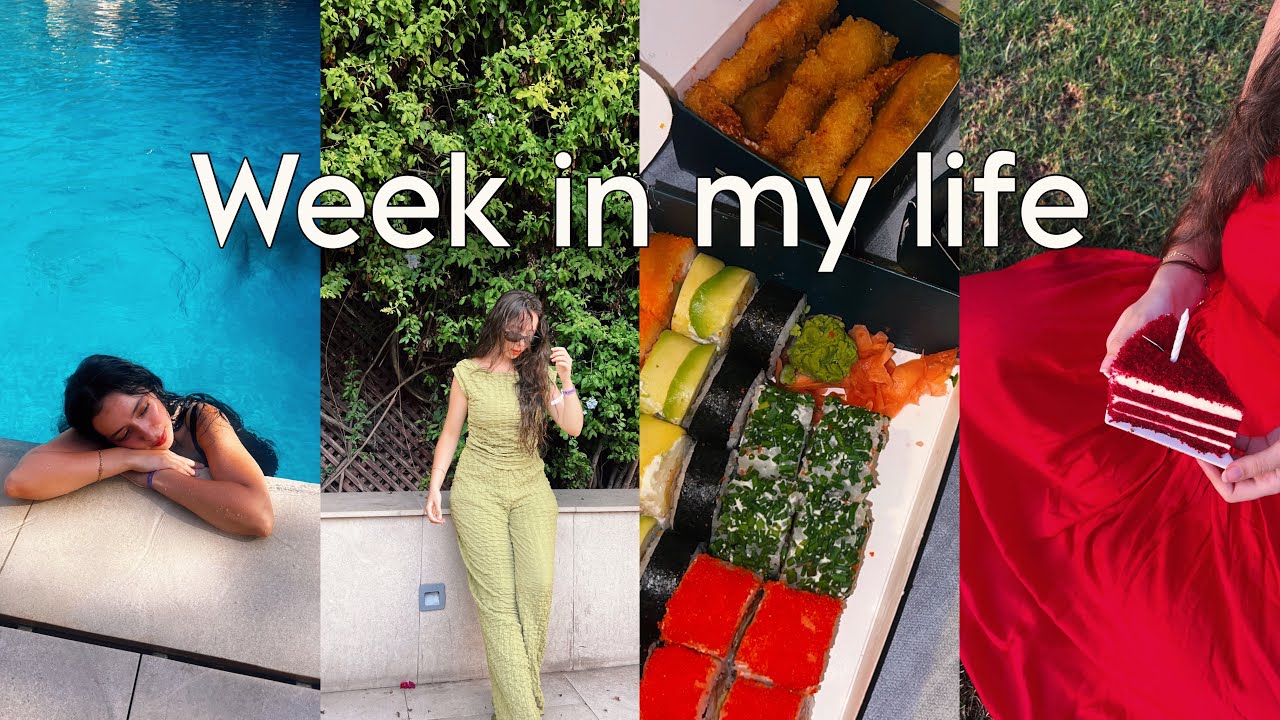 WEEK IN MY LIFE VLOG : birthday week , pool day, filming content… 
