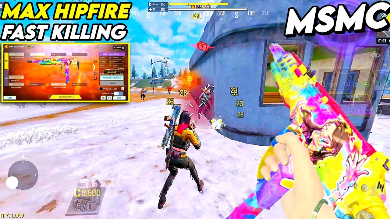 MAX HIPFIRE + FAST KILLING | BEST MSMC GUNSMITH CODM BR | MSMC GUNSMITH BR