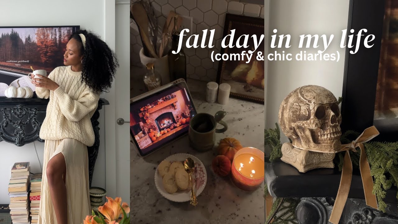 A cozy fall vlog 🍂☕️: decorating my mantle for fall, autumn fashion, books, activities inspo