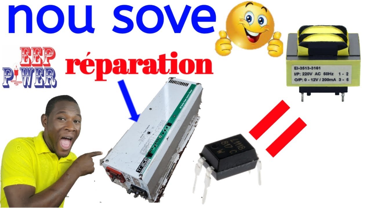 Réparation inverter 💡[trace énergie series dr 3600watts 24v/ 2400watts 12v /1500watts 12v
