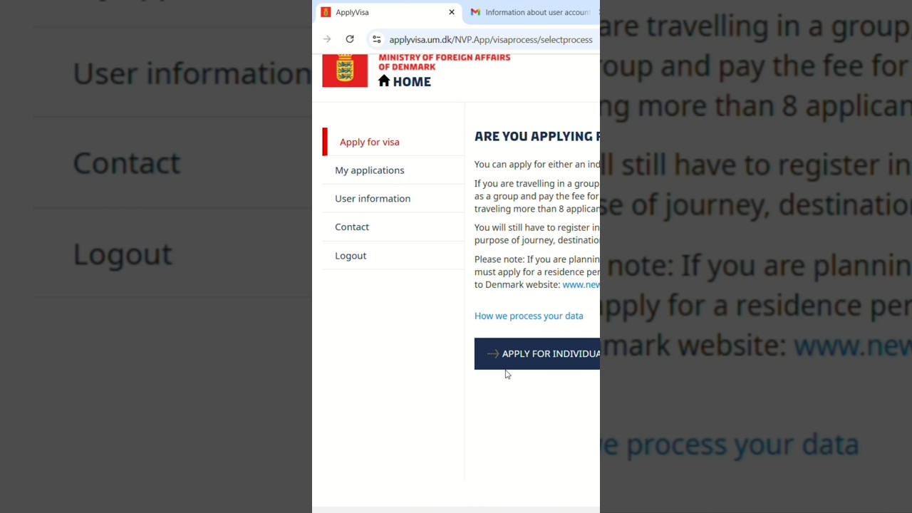 Denmark Application For Visa#denmark #scandinavia
