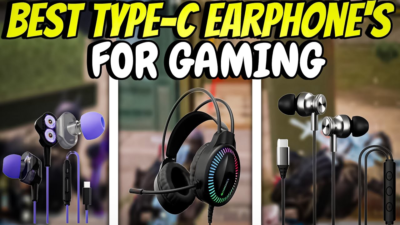 TOP 3 BEST TYPE-C EARPHONE'S🎧 FOR GAMING 🎮 IN INDIA 🇮🇳
