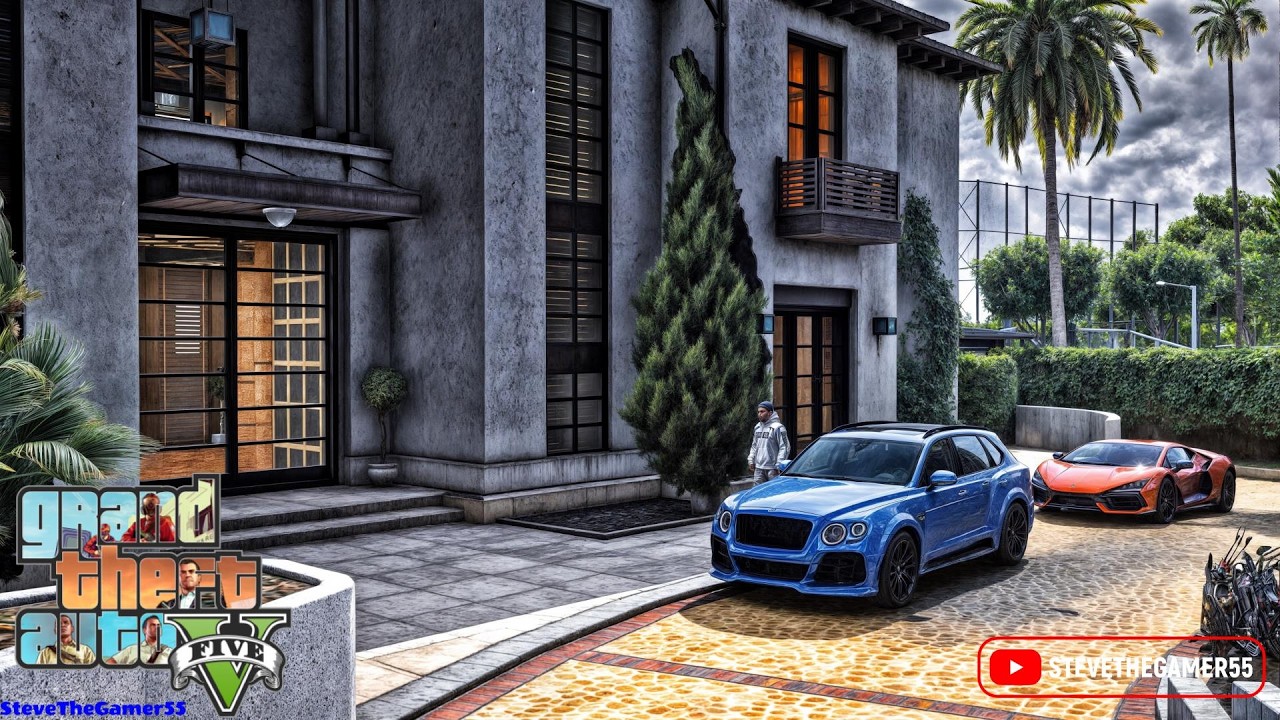 GTA 5 REAL LIFE MODS LET'S GO TO WORK NEW MANSION