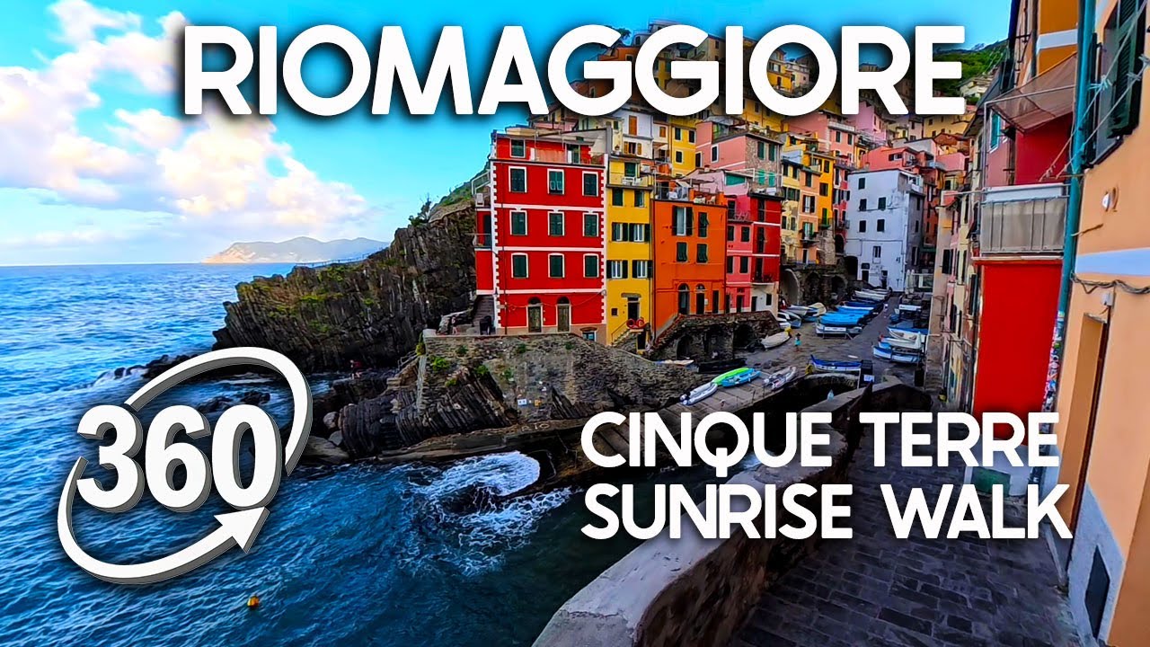 Riomaggiore Cinque Terre 360 Walk POV Italy VR Tour Italia Village Italien Italie Virtual Tour イタリア