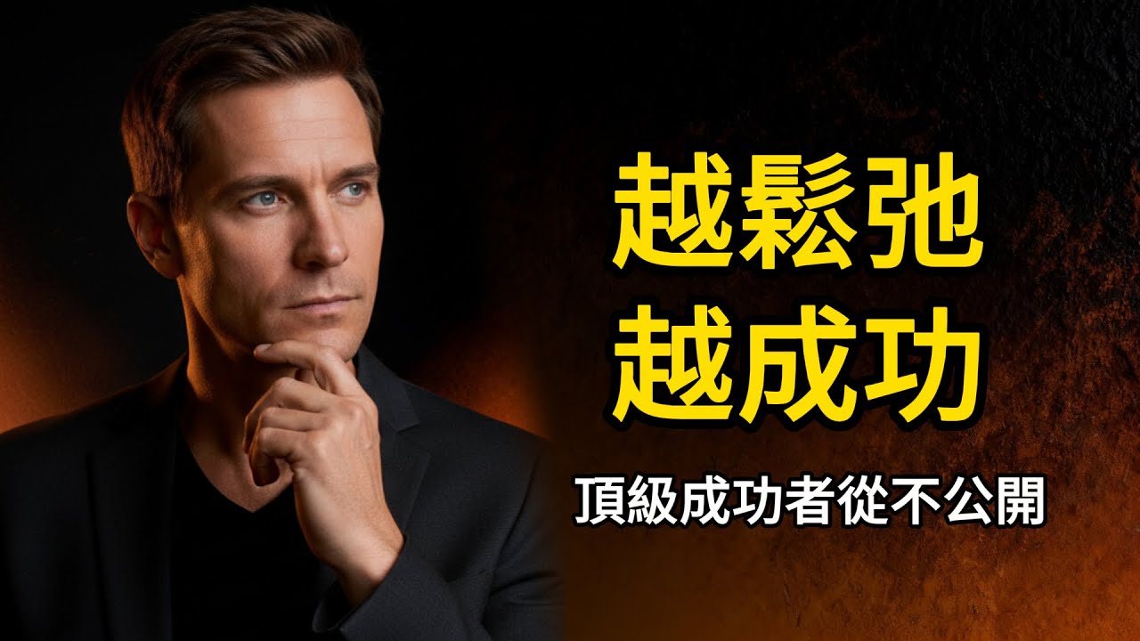 顛覆你的認知：頂級成功者心照不宣的祕密——越鬆弛越成功。附送7天打卡練習掌控人生下半場