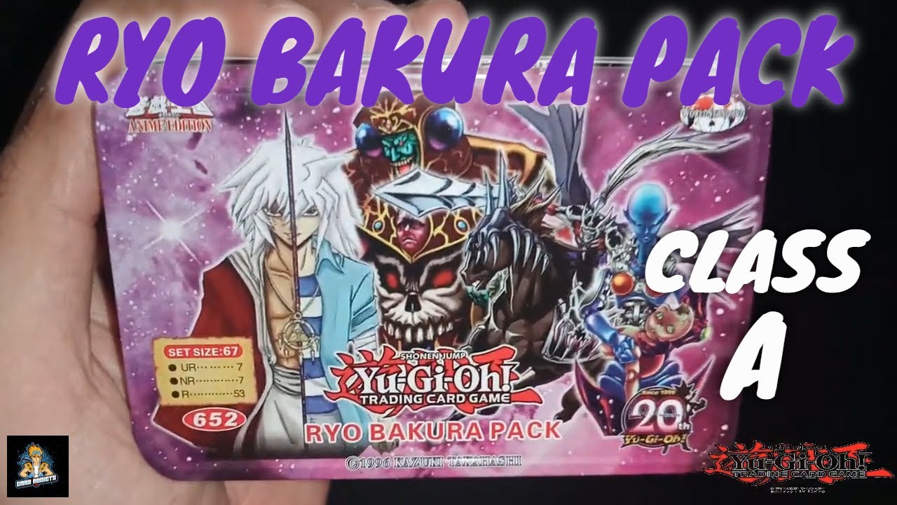 (RYO BAKURA PACK) Yugi-oh Unboxing Class A Cards (TIN CAN)