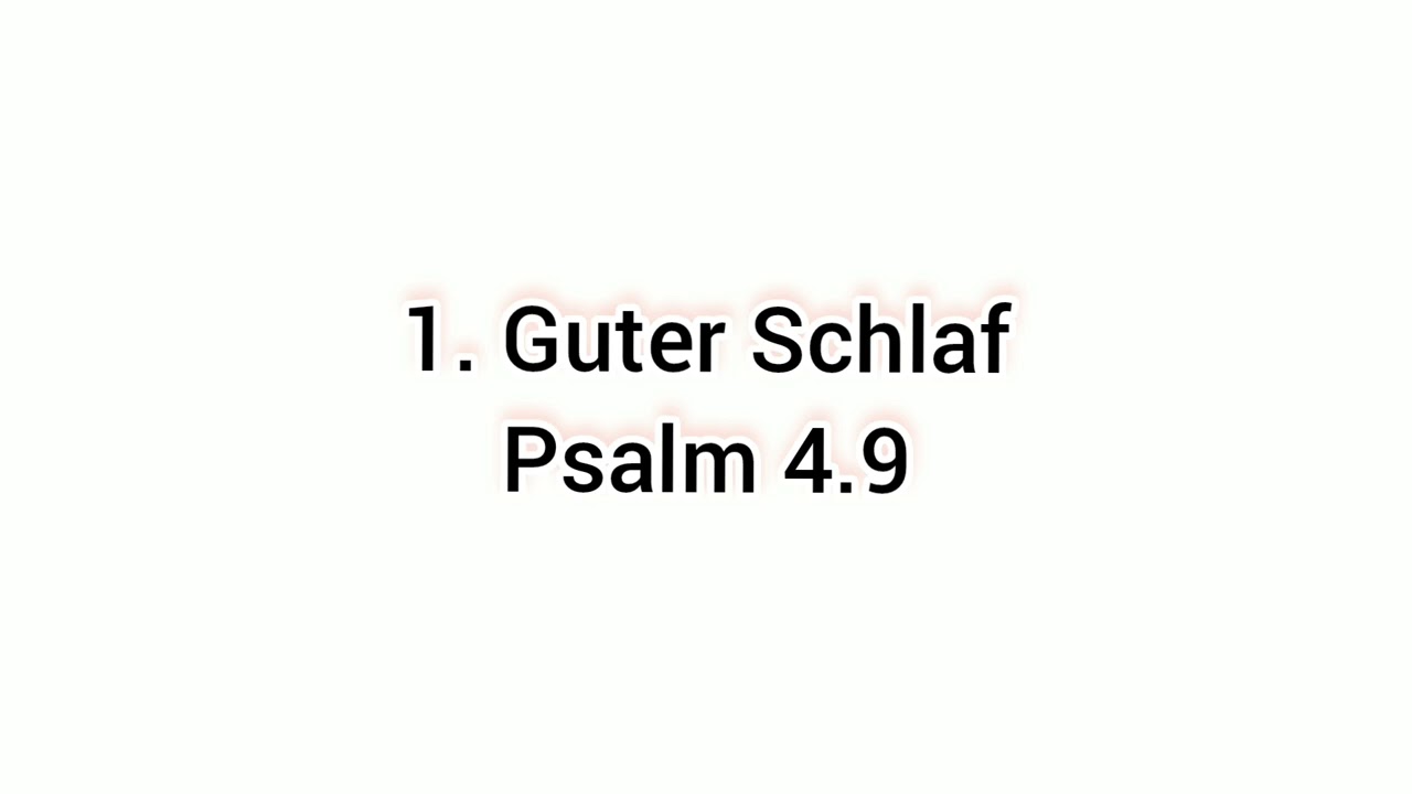 Anspruch auf guten Schlaf