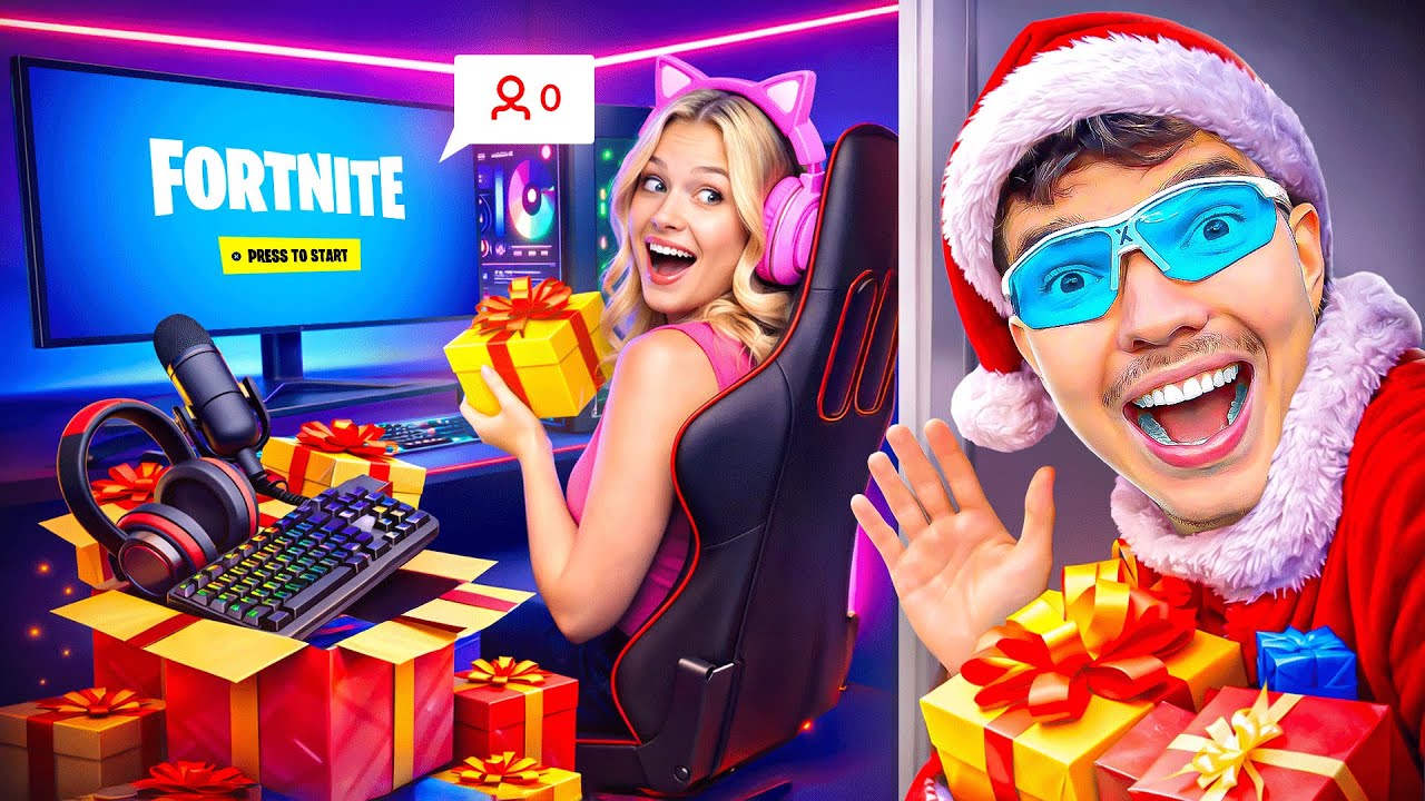 J’offre des CADEAUX de NOËL à des STREAMERS à 0 VIEWERS !
