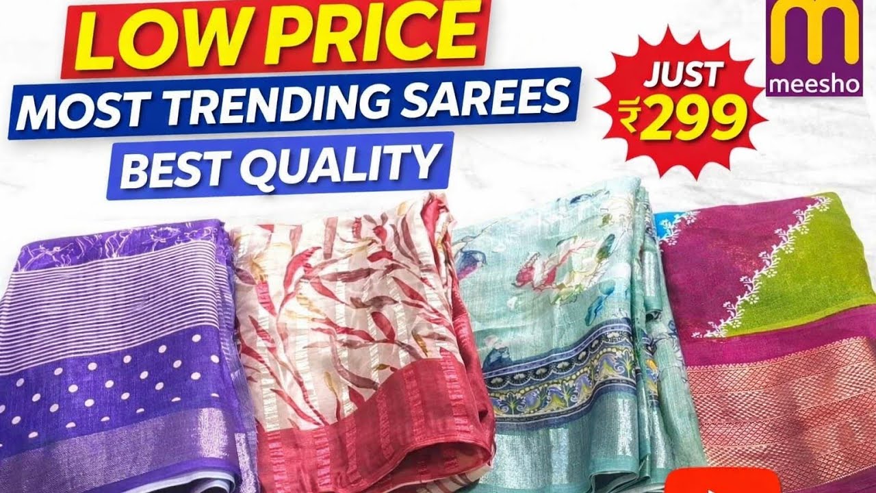 💯🛍️Meesho లో ఈ సారీస్ ధరలు చాలా తగ్గాయి||meesho saree's||meesho saree haul||meesho finds 