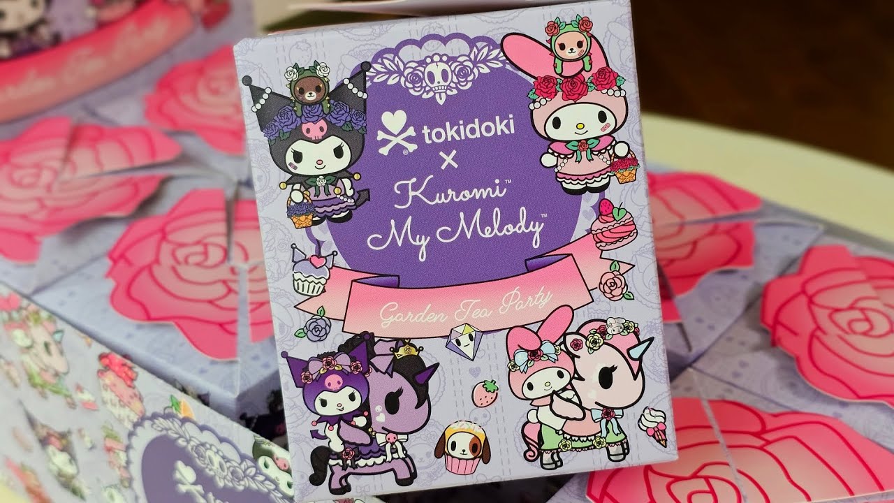 🍵 Tokidoki x Kuromi My Melody: Garden Tea Party, blind box case!