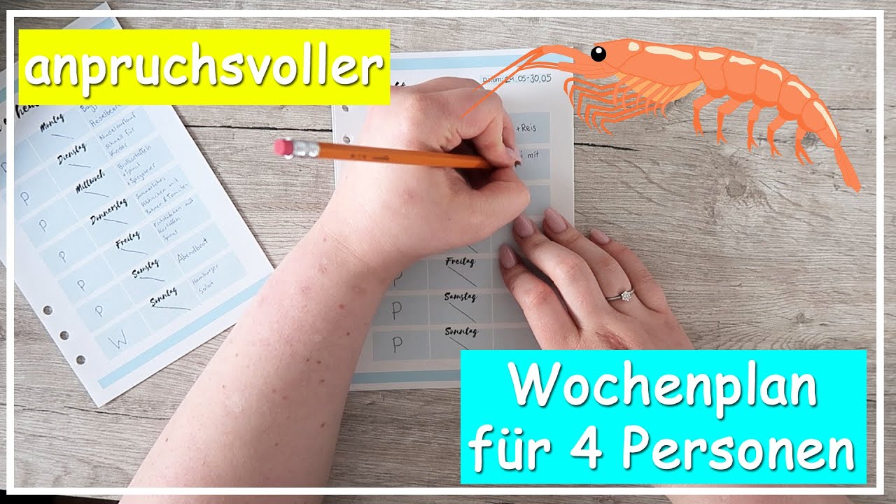 🥗 t&auml;glich frisch kochen l anspruchsvoller Wochenplan l Men&uuml;plan l Foodplanner l Big Mary