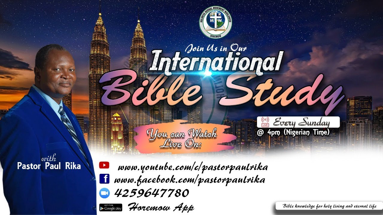 BIBLE KNOWLEDGE FOR HOLY LIVING AND ETERNAL LIFE With Pastor Paul Rika 3RD || AUGUST | 2025)