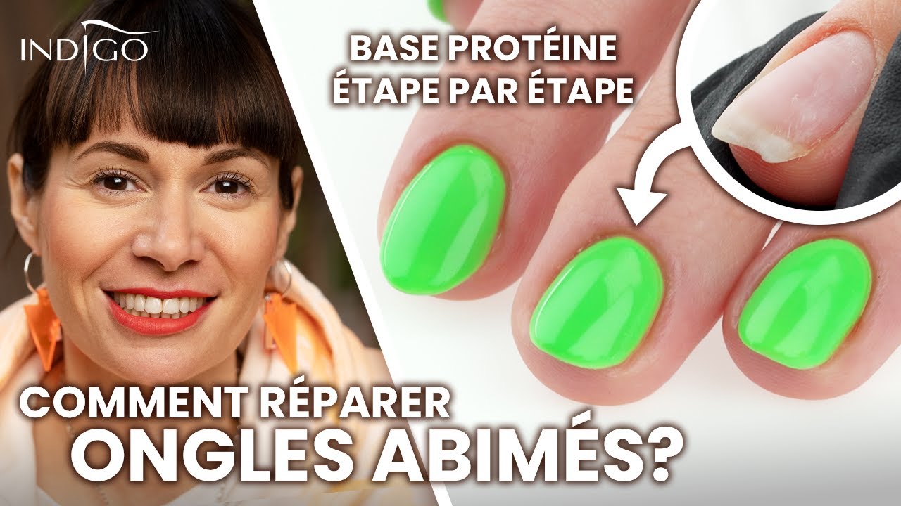 Comment réparer ongles abimés? Base protéine indigo semi permanent | Indigo Nails Français