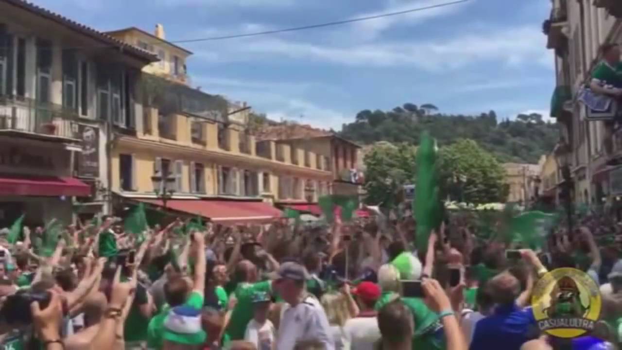 Northe Ireland Fans Singing 