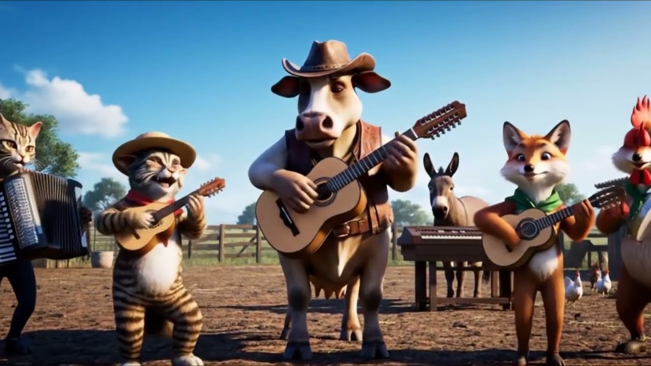 A BANDINHA MAIS ANIMADA DA FAZENDA! 🐮🦊🐱 | Bonde dos Animalzinhos