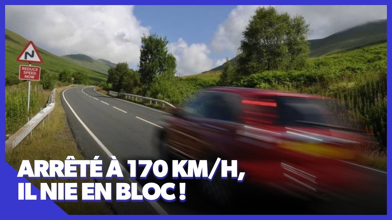 Il roule à 172 km/h sur une route à 110 km/h 😱
