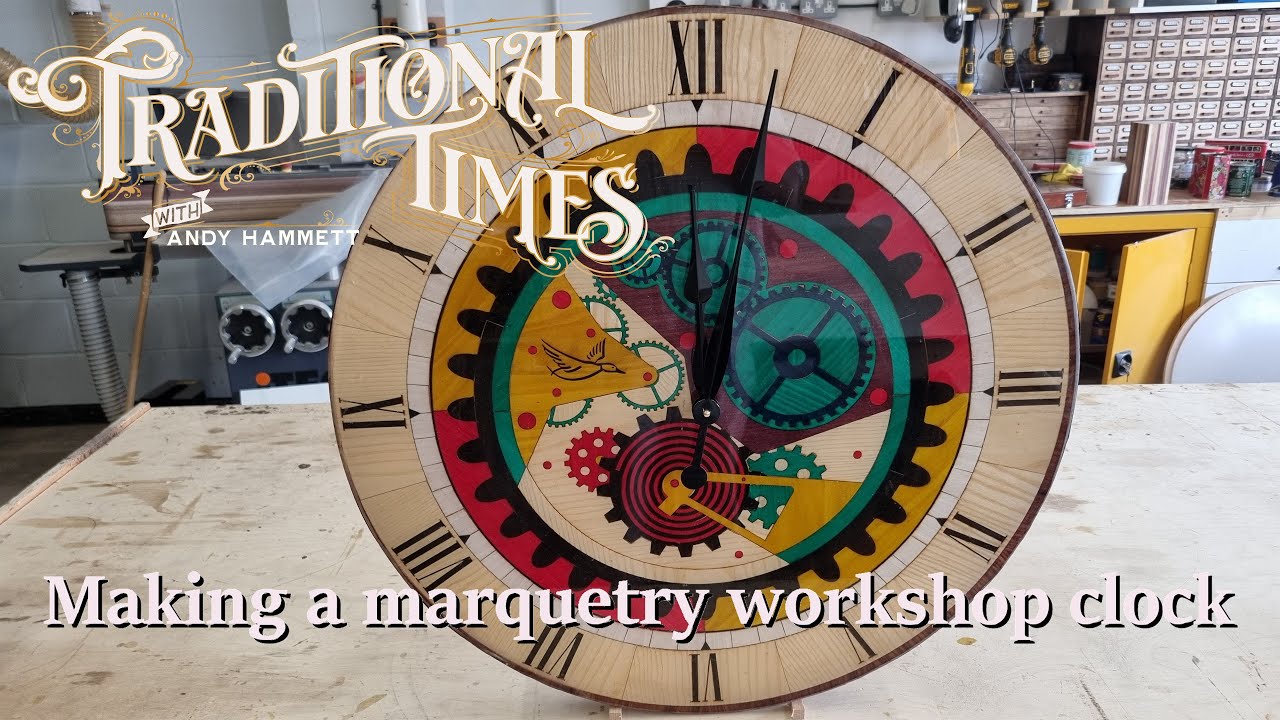 13. Making a marquetry workshop clock
