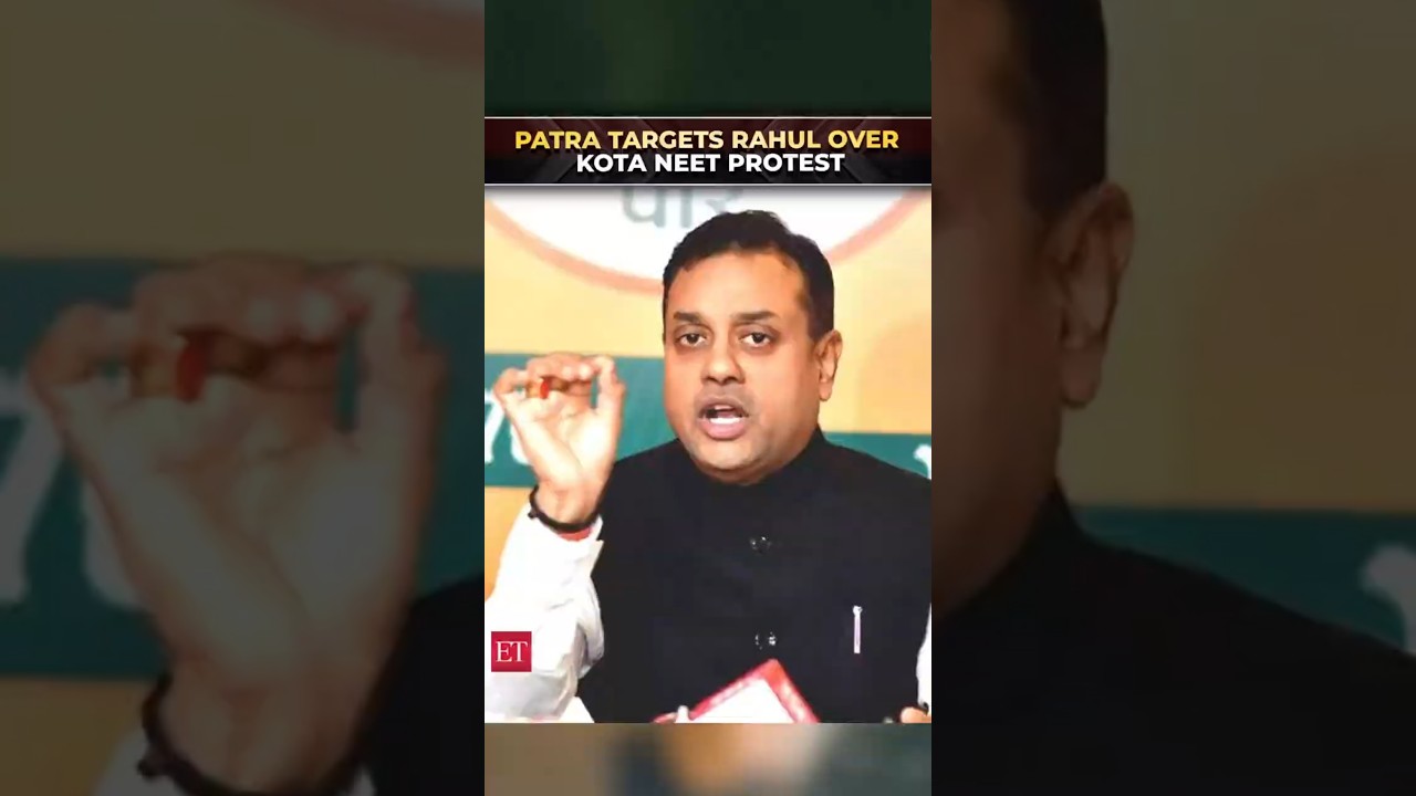 'Playing politics with students' future': Sambit Patra targets Rahul Gandhi over Kota NEET protest