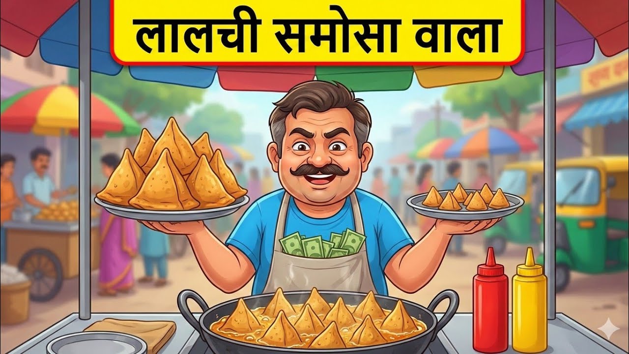 Lalchi samosa wala #part2 ||लालची समोसा वाला || MoralStory || CARTOON_HINDI_ANIMATION_STORY 