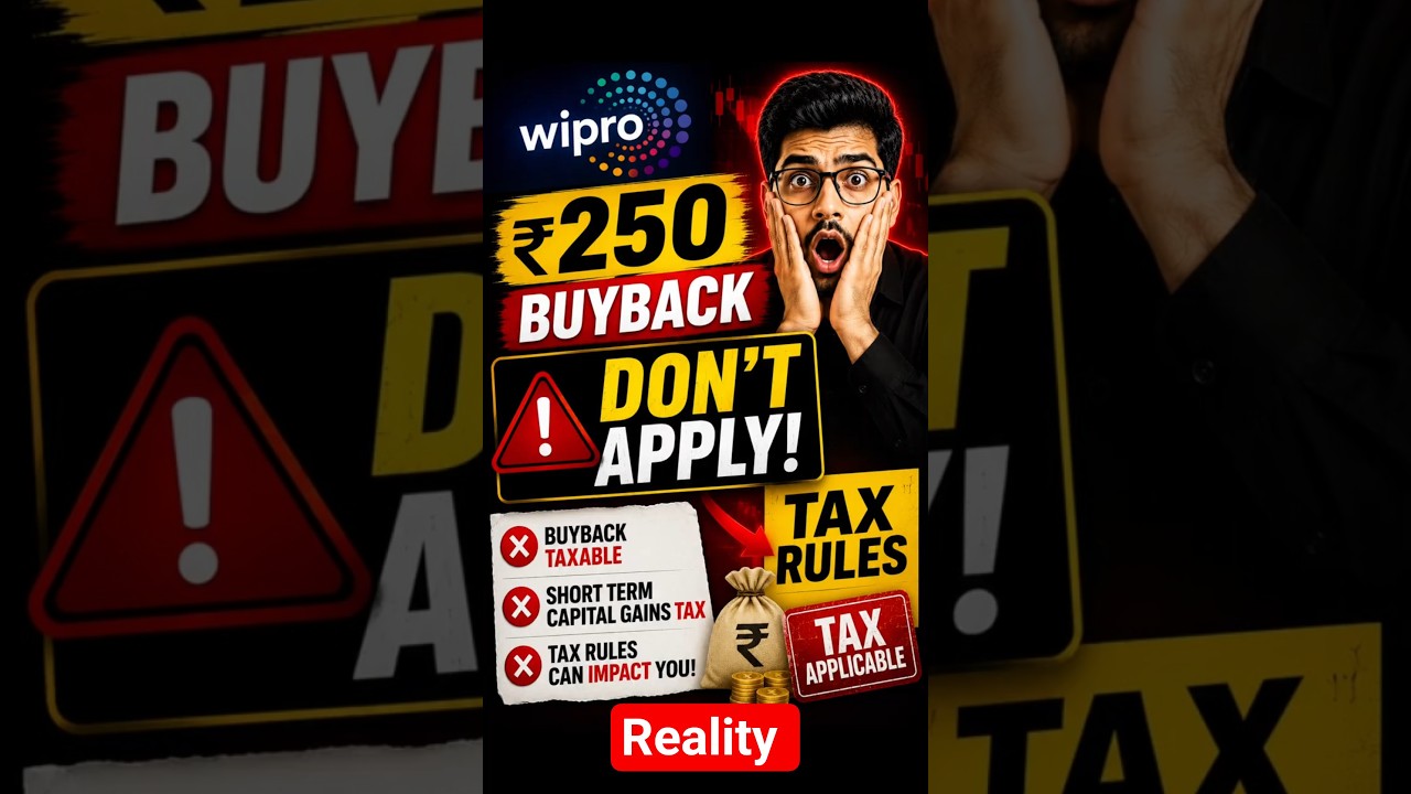 Wipro Buyback 2026 | Record Date | Wipro Share Latest News | Buyback Tax Rule #wiprobuyback