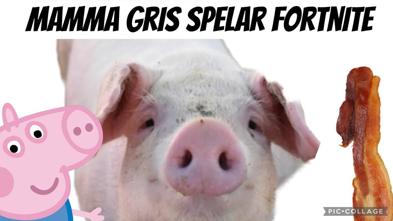 Greta Gris Parodi | Mamma gris spelar fortnite!!!