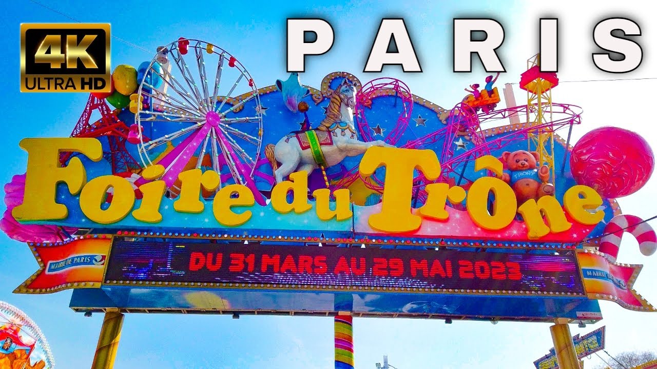 🇫🇷Paris France LA FOIRE DU TRONE is Back for Spring - The largest traveling funfair in France