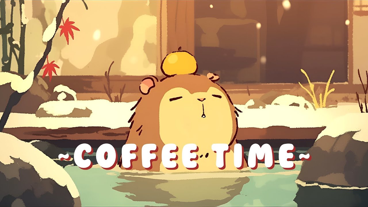 24/7 Capybara Lofi Beats - Relaxing Music for Work/Study ~ Tranquil Mood ~ 📚 🎵