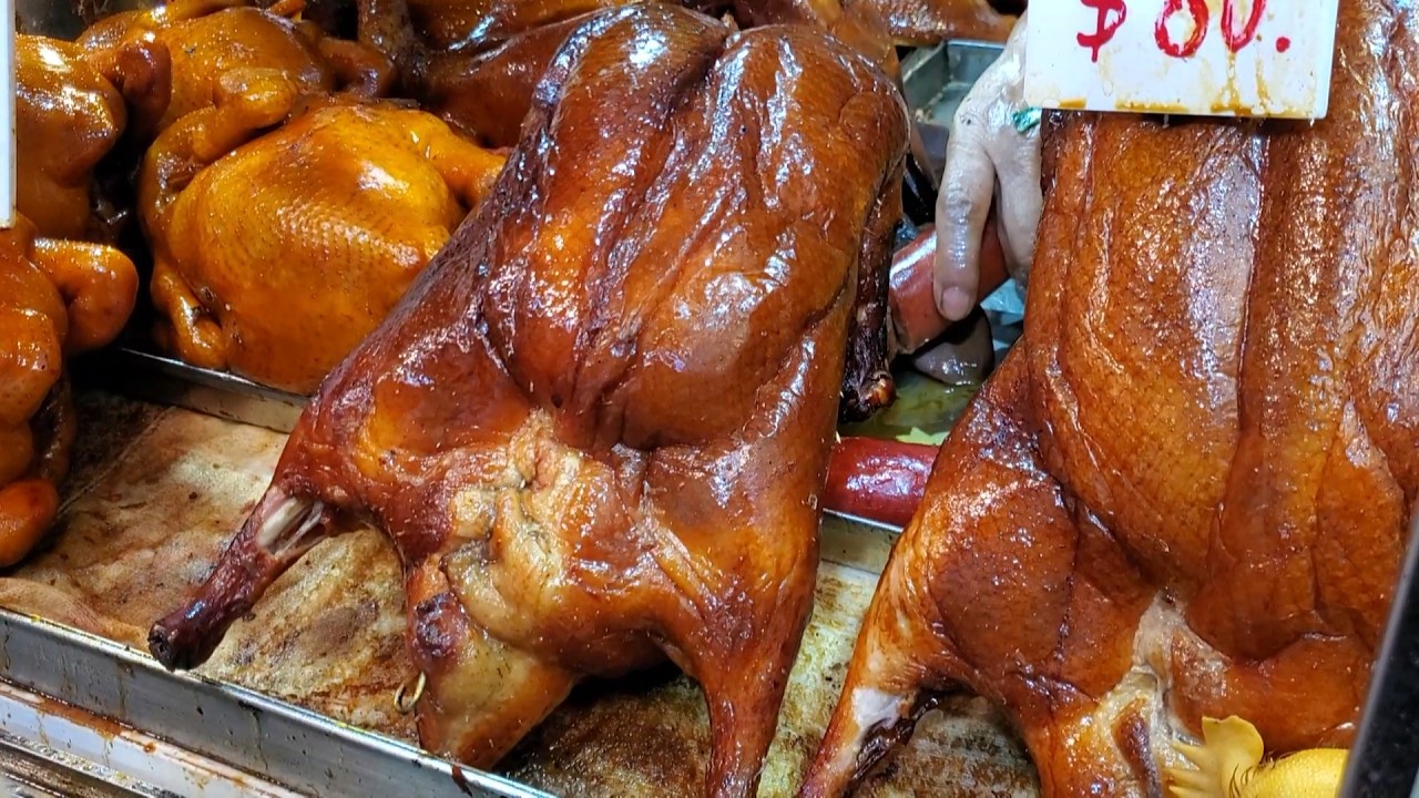 Сушеная мандариновая цедра по-гонконгски для жареного гуся: нежное мясо, хрустящая корочка, очень...