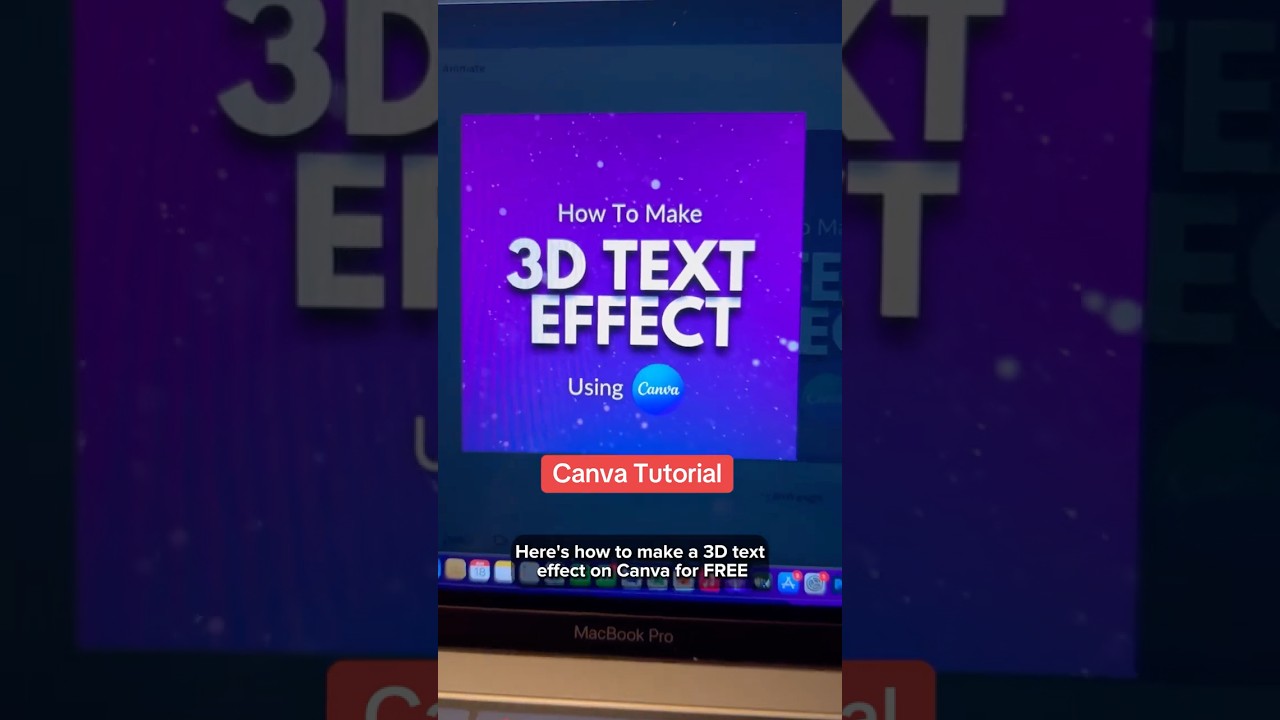 Учебное пособие по Canva &mdash; как создать эффект 3D-текста с помощью Canva бесплатно