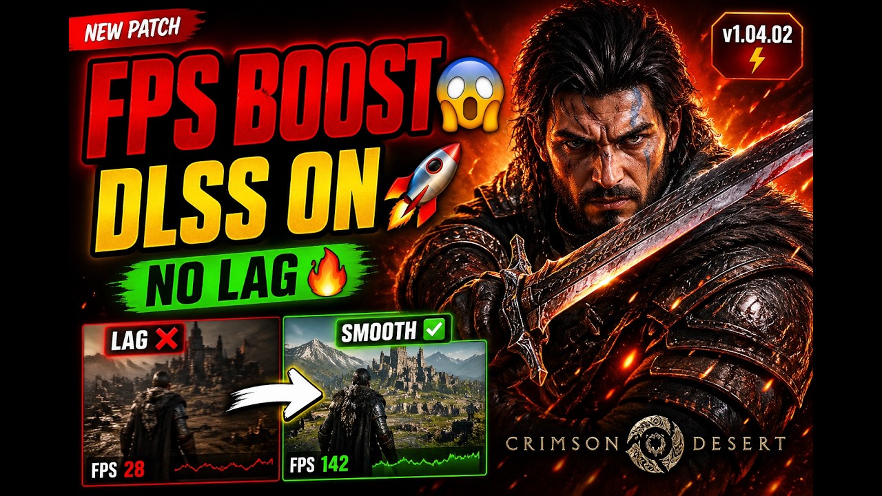 Патч для Crimson Desert EXE v1.04.02 😱 Ускорение FPS + Включение DLSS + Улучшение производительности